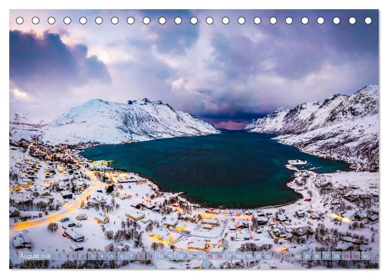 Bild: 9783457261354 | Tromsø in der Polarnacht (Tischkalender 2026 DIN A5 quer), CALVENDO...