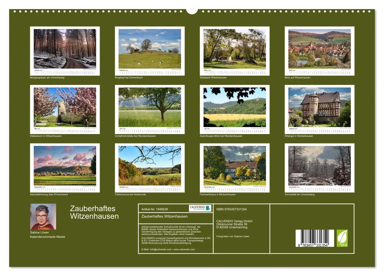 Bild: 9783457331354 | Zauberhaftes Witzenhausen (hochwertiger Premium Wandkalender 2026...