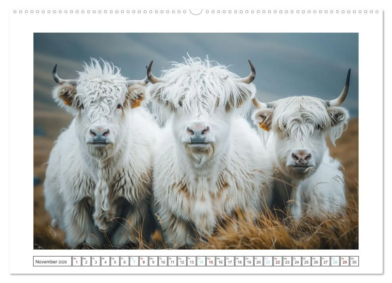 Bild: 9783457401354 | Schottische Hochland Rinder (Wandkalender 2026 DIN A2 quer),...