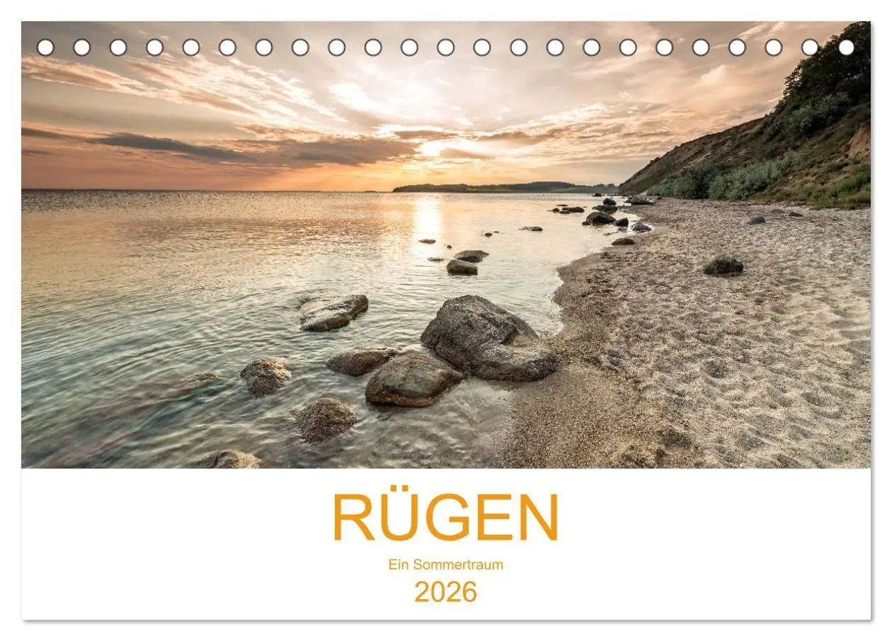 Cover: 9783457881354 | Rügen ein Sommertraum (Tischkalender 2026 DIN A5 quer), CALVENDO...