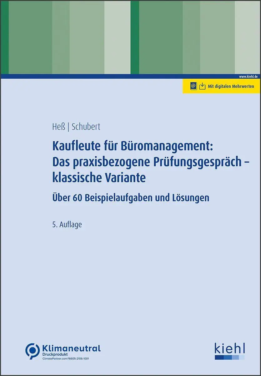 Cover: 9783470101354 | Kaufleute für Büromanagement: Das praxisbezogene Prüfungsgespräch -...