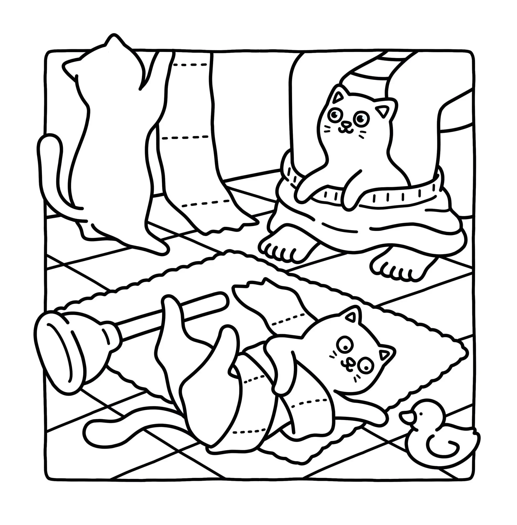 Bild: 9783473481354 | Cozy Coloring - Naughty Cats | Hikaru Kotz | Taschenbuch | 80 S.