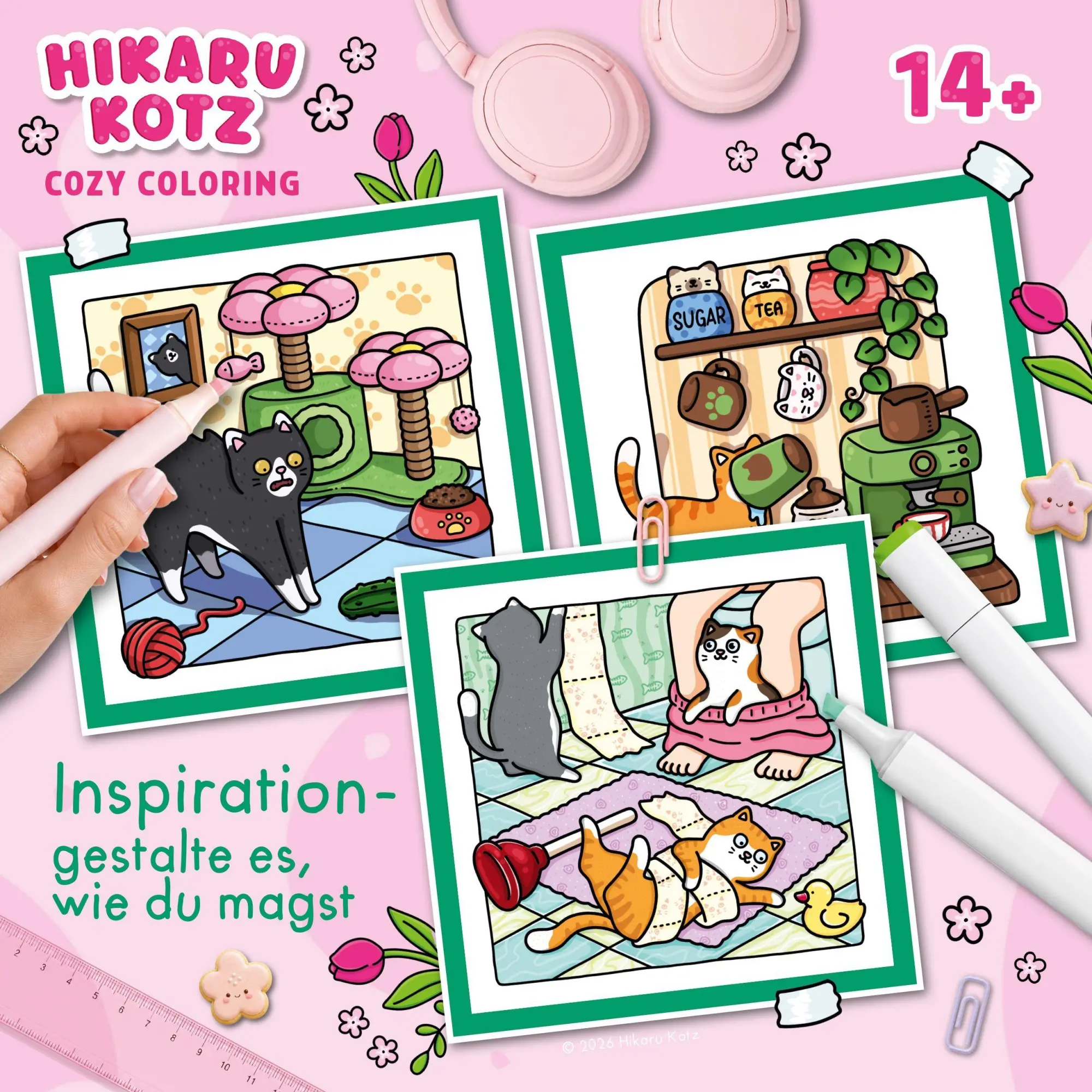 Bild: 9783473481354 | Cozy Coloring - Naughty Cats | Hikaru Kotz | Taschenbuch | 80 S.