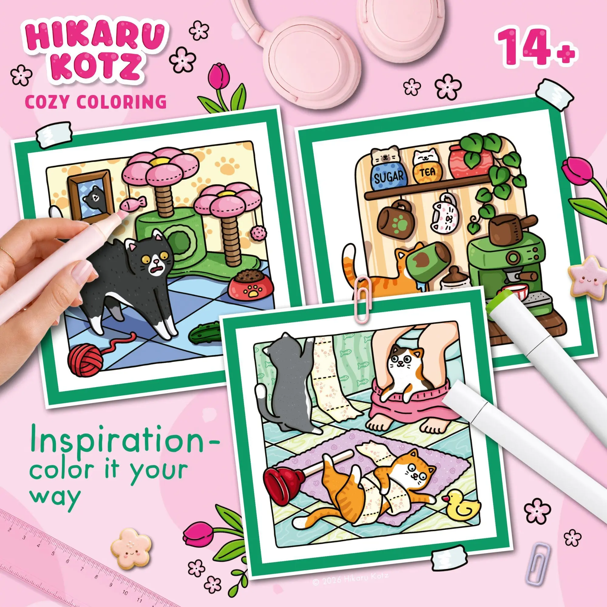Bild: 9783473481354 | Cozy Coloring - Naughty Cats | Hikaru Kotz | Taschenbuch | 80 S.