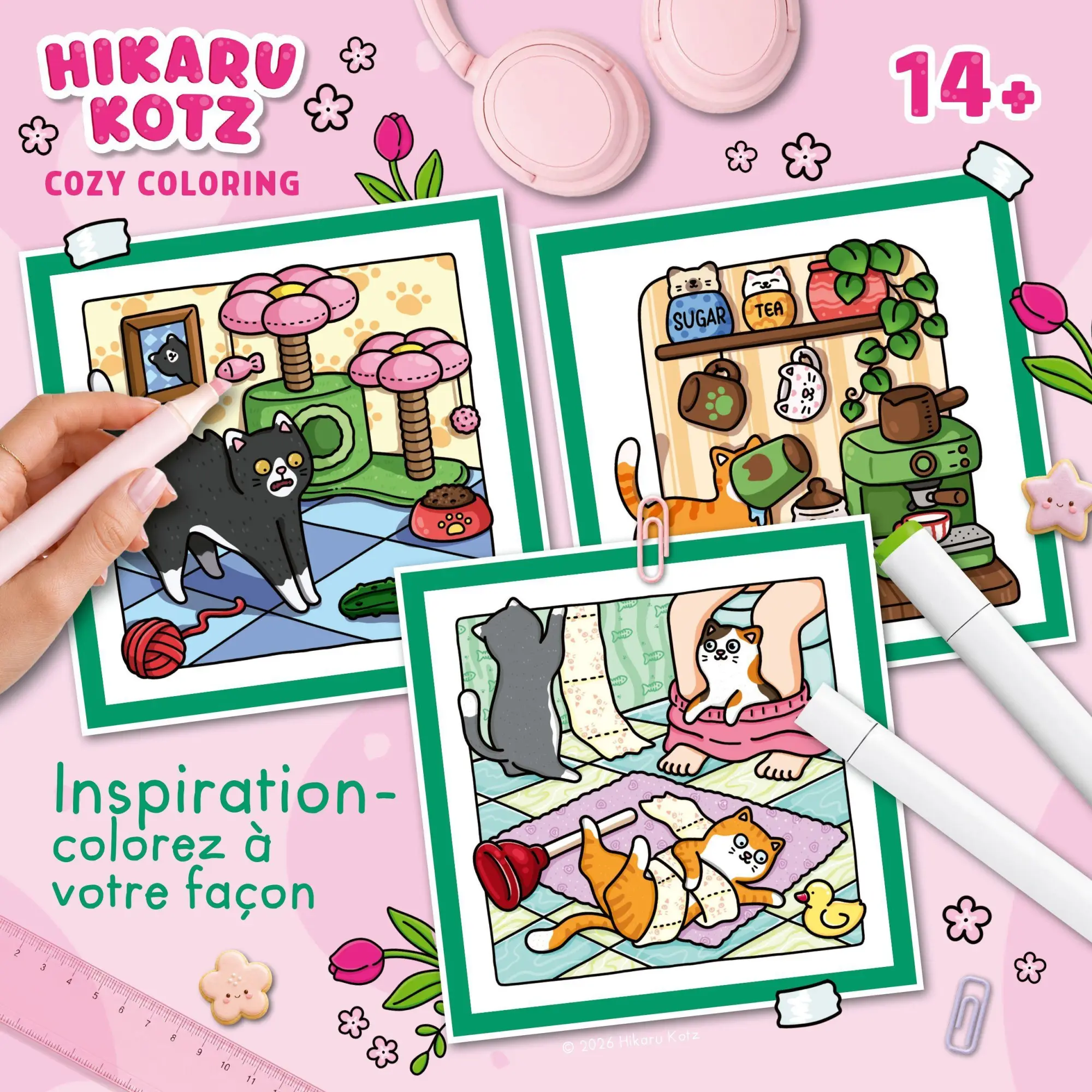 Bild: 9783473481354 | Cozy Coloring - Naughty Cats | Hikaru Kotz | Taschenbuch | 80 S.
