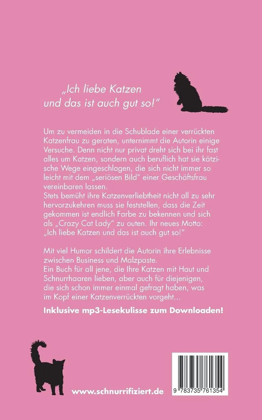 Rückseite: 9783735761354 | Schnurrifiziert - verrückt nach Katzen | Sabine Ruthenfranz | Buch