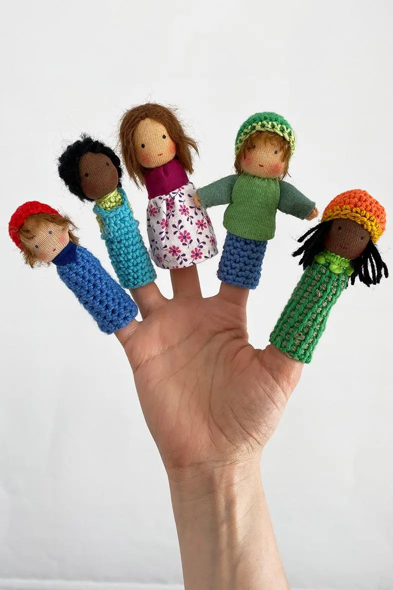 Bild: 9783772531354 | Fingerpüppchen häkeln und nähen | Kleine Lieblinge fürs Kinderzimmer