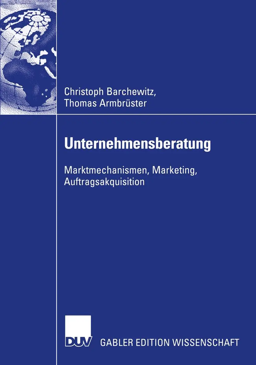 Cover: 9783824481354 | Unternehmensberatung | Thomas Armbrüster (u. a.) | Taschenbuch | xviii
