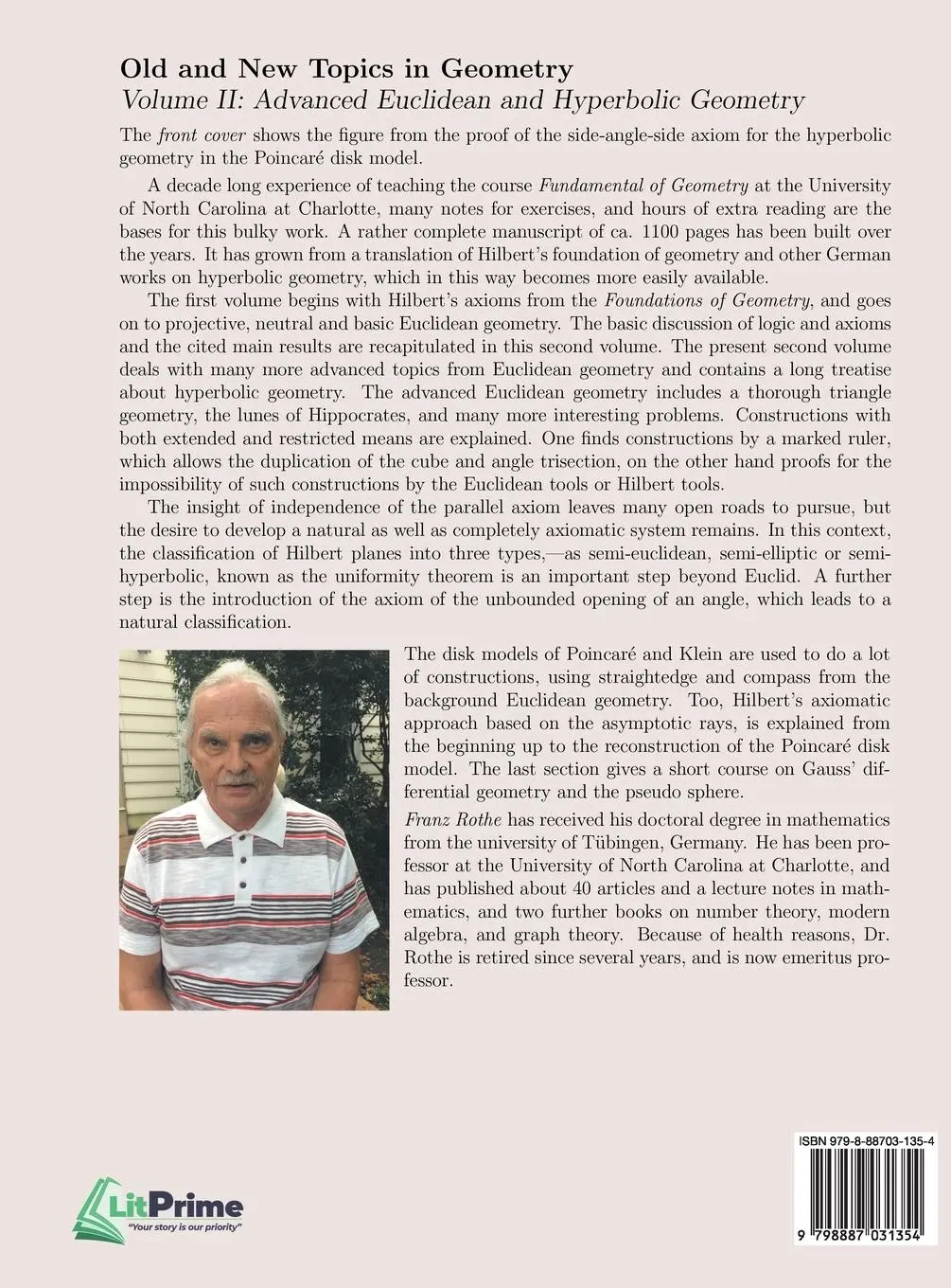 Rückseite: 9798887031354 | Old and New Topics in Geometry | Franz Rothe | Buch | Englisch | 2022