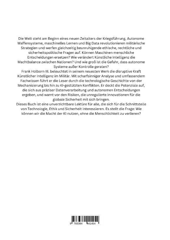 Rückseite: 9783384441454 | Gefährliche Innovation: Künstliche Intelligenz und die Zukunft der...