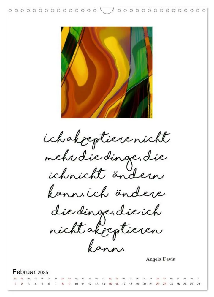 Bild: 9783435851454 | Mehr als Worte - Zitate starker Frauen (Wandkalender 2025 DIN A3...