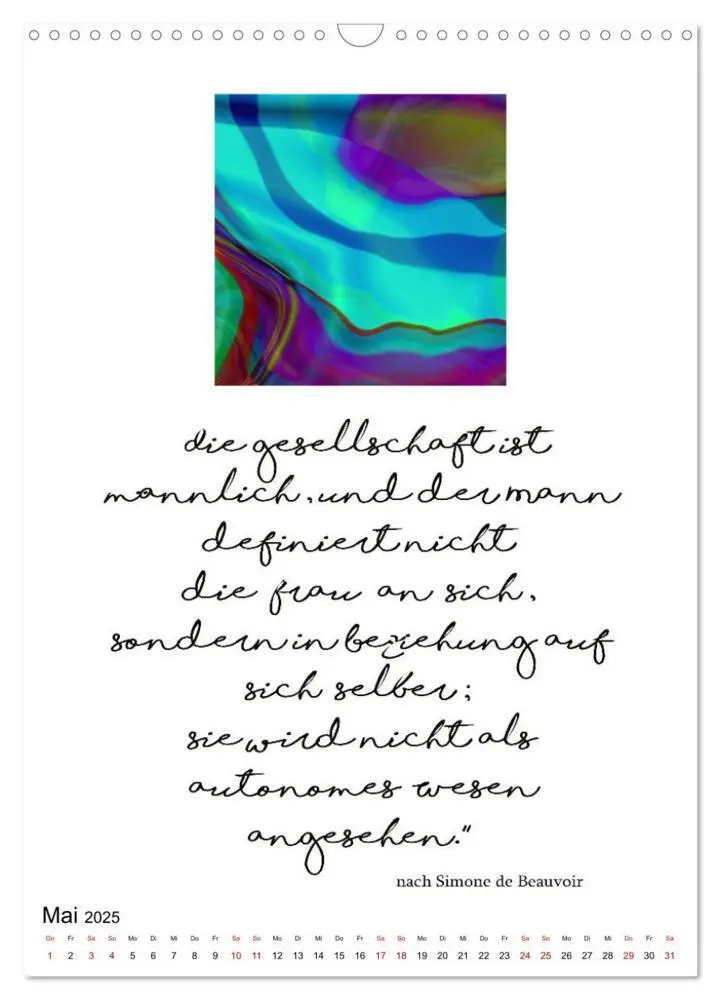 Bild: 9783435851454 | Mehr als Worte - Zitate starker Frauen (Wandkalender 2025 DIN A3...