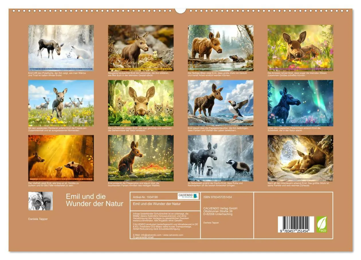 Bild: 9783457251454 | Emil und die Wunder der Natur (hochwertiger Premium Wandkalender...