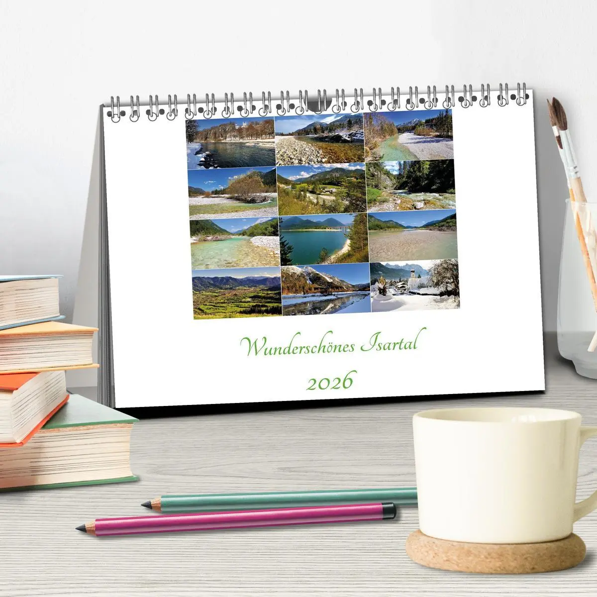 Bild: 9783516031454 | Wunderschönes Isartal 2026 (Tischkalender 2026 DIN A5 quer),...