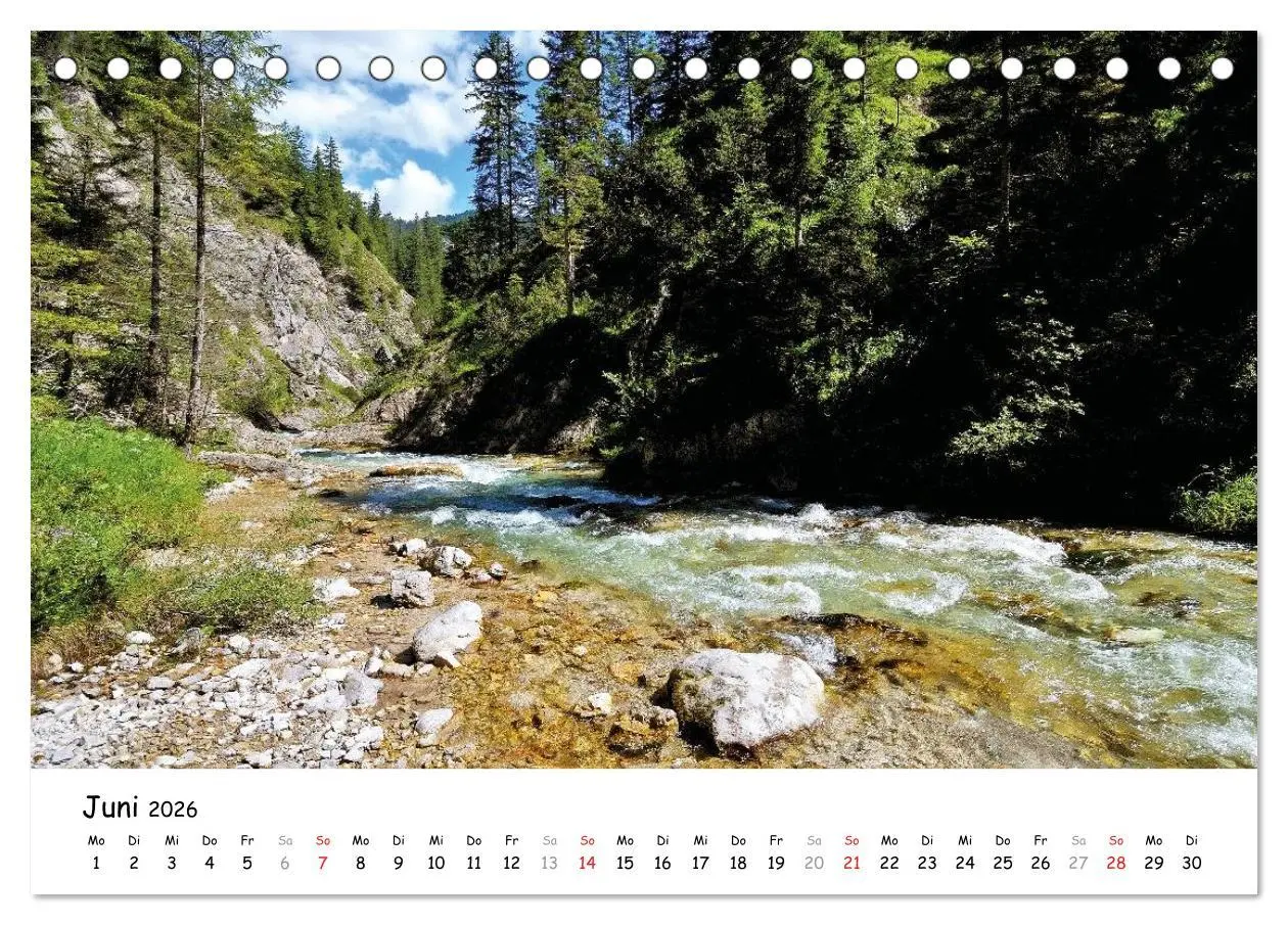 Bild: 9783516031454 | Wunderschönes Isartal 2026 (Tischkalender 2026 DIN A5 quer),...