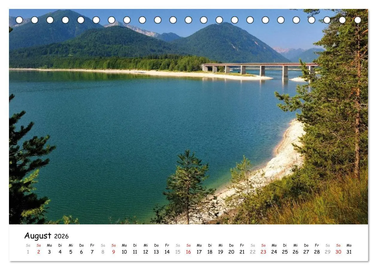 Bild: 9783516031454 | Wunderschönes Isartal 2026 (Tischkalender 2026 DIN A5 quer),...