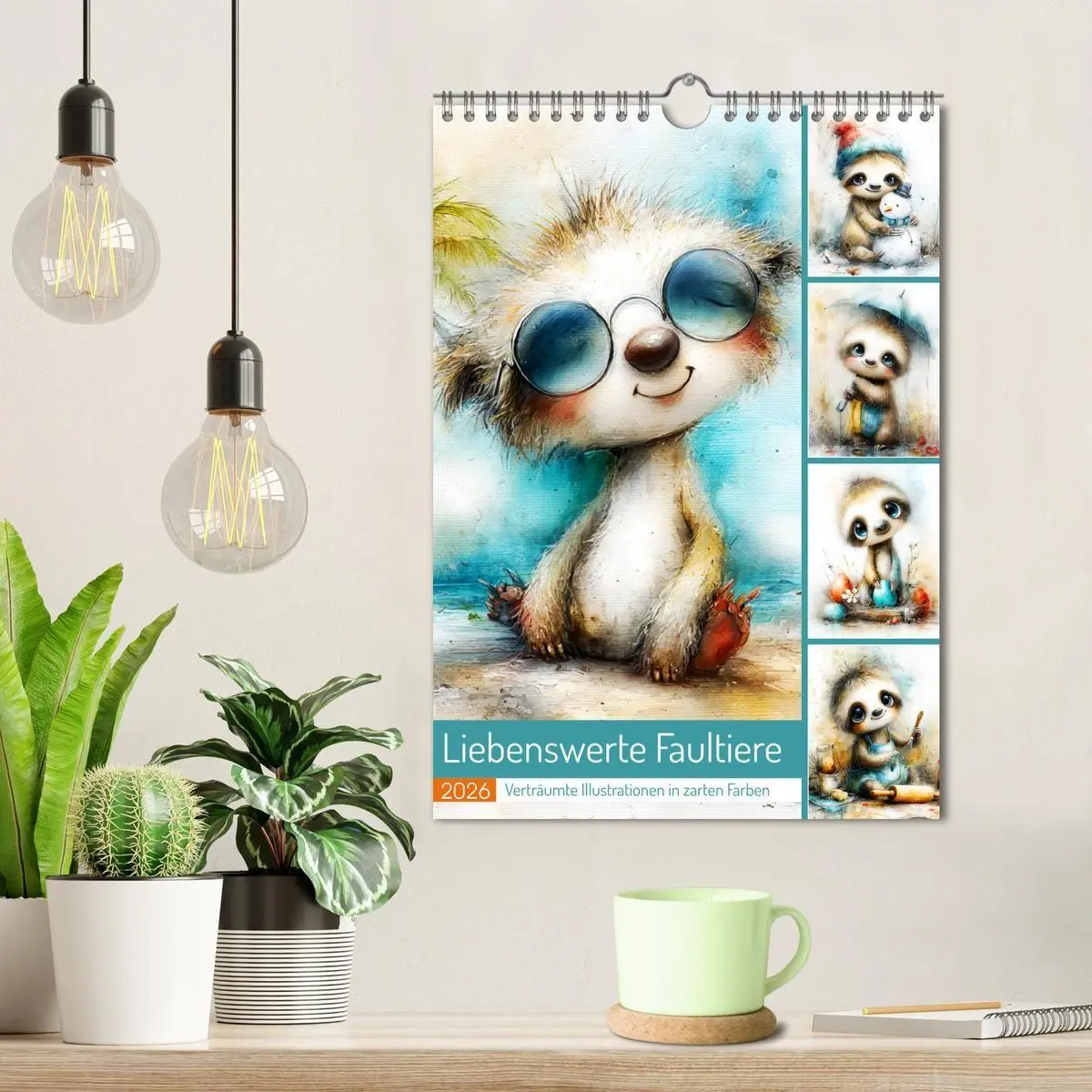 Bild: 9783516721454 | Liebenswerte Faultiere. Verträumte Illustrationen in zarten Farben...