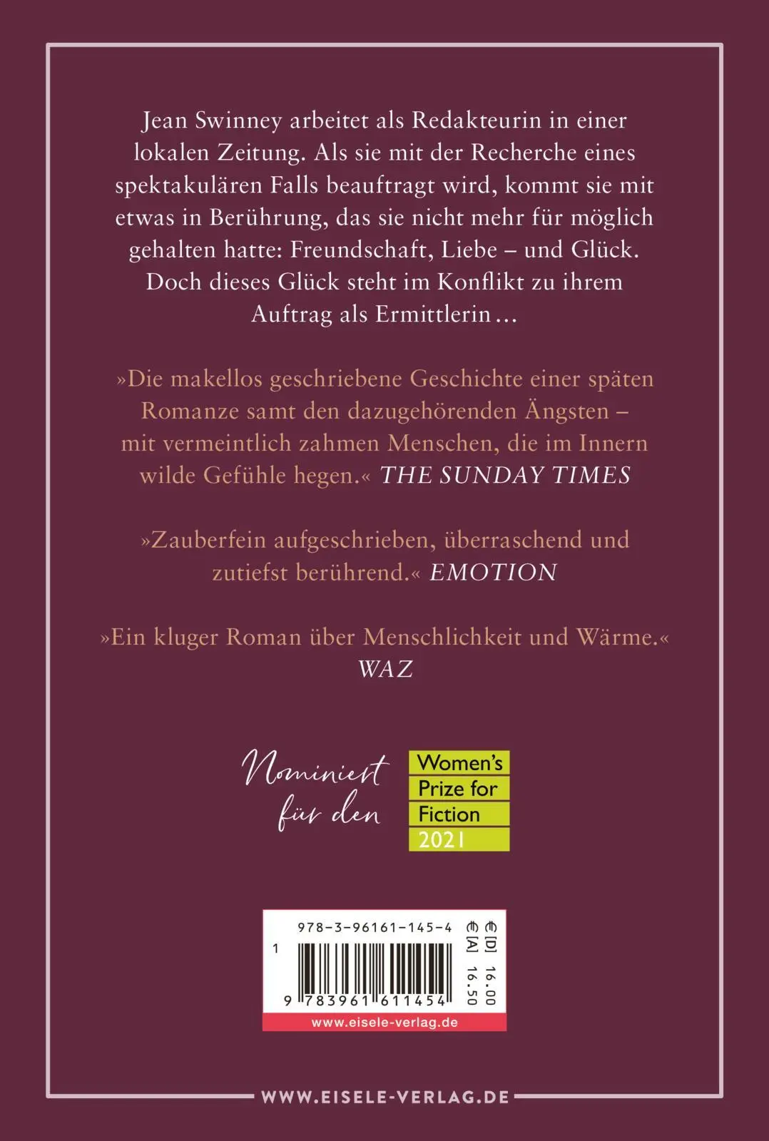 Rückseite: 9783961611454 | Kleine Freuden | Clare Chambers | Taschenbuch | 464 S. | Deutsch