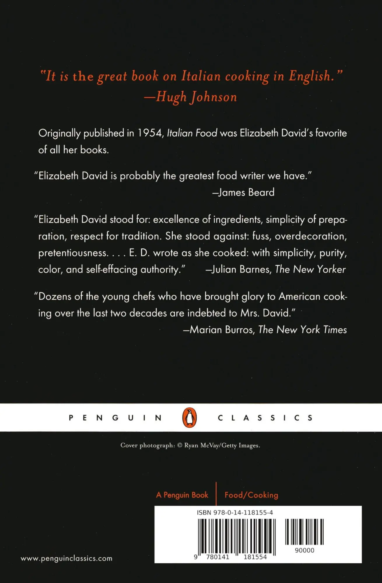 Rückseite: 9780141181554 | Italian Food | Elizabeth David | Taschenbuch | Englisch | 1999