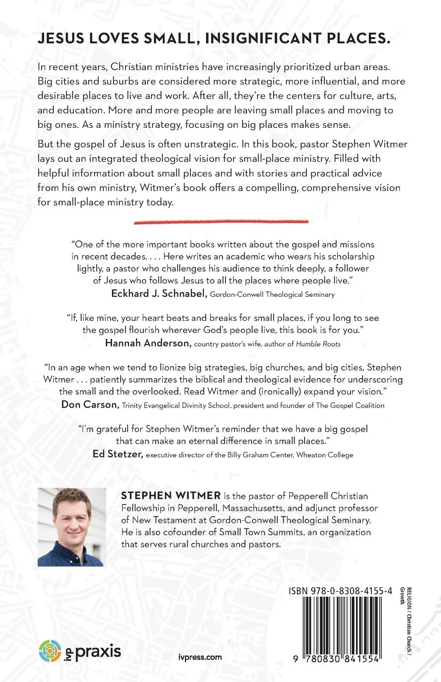 Rückseite: 9780830841554 | A Big Gospel in Small Places | Stephen Witmer | Taschenbuch | Englisch