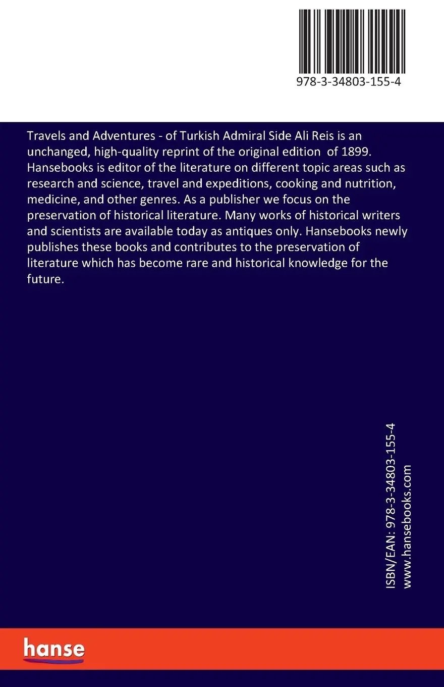 Rückseite: 9783348031554 | Travels and Adventures | of Turkish Admiral Side Ali Reis | A. Vambery