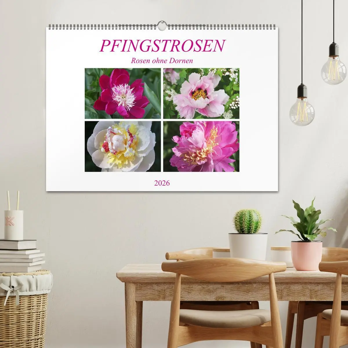 Bild: 9783457931554 | PFINGSTROSEN Rosen ohne Dornen (Wandkalender 2026 DIN A2 quer),...
