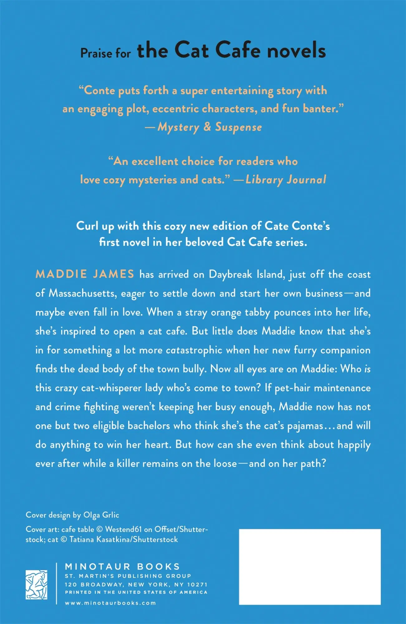 Rückseite: 9781250421654 | Cat About Town | Cate Conte | Taschenbuch | Minotaur Books | VIII