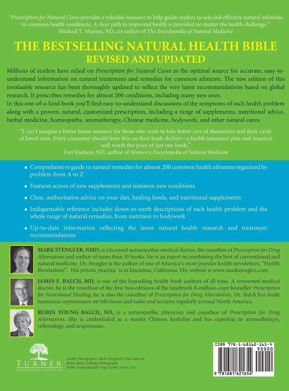 Rückseite: 9781681621654 | Prescription for Natural Cures (Third Edition) | Balch (u. a.) | Buch
