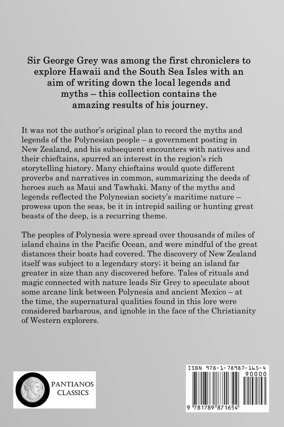Rückseite: 9781789871654 | Polynesian Mythology | George J. Grey | Taschenbuch | Englisch
