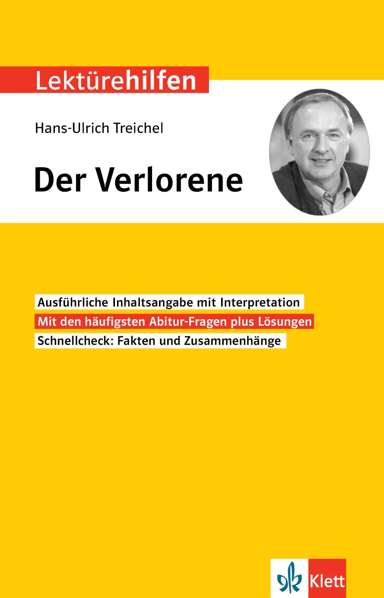 Cover: 9783129231654 | Lektürehilfen Hans-Ulrich Treichel, Der Verlorene | Johannes Wahl