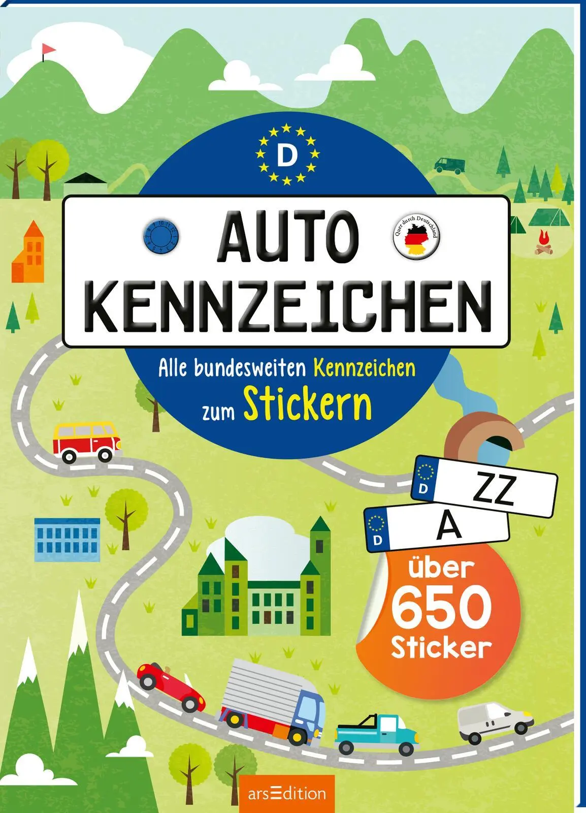Cover: 9783845861654 | Autokennzeichen - Alle bundesweiten Kennzeichen zum Stickern | Maas