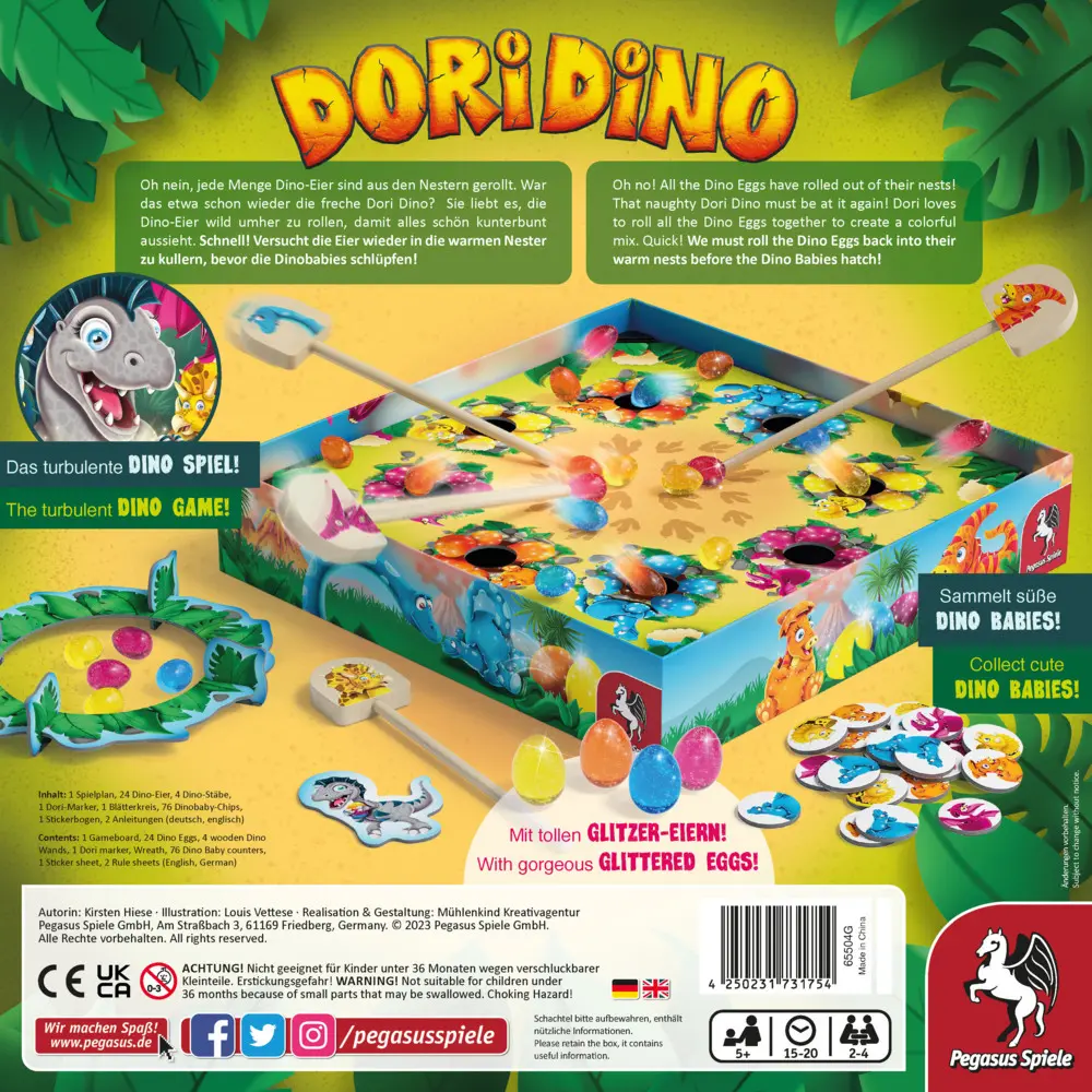 Bild: 4250231731754 | Dori Dino | Kirsten Hiese | Spiel | In Spielebox | Brettspiel | 65504G