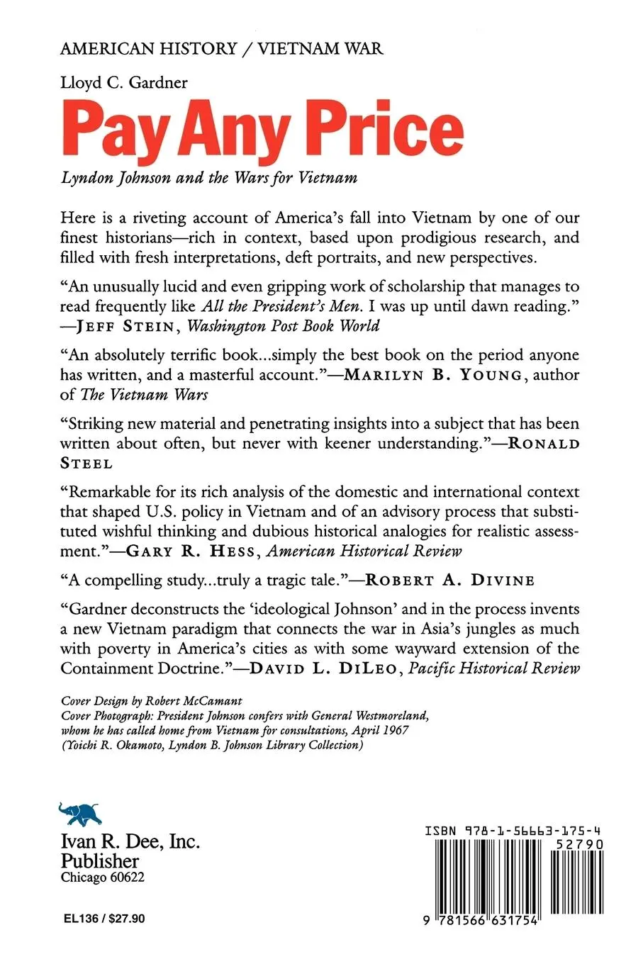 Rückseite: 9781566631754 | Pay Any Price | Lyndon Johnson and the Wars for Vietnam | Gardner