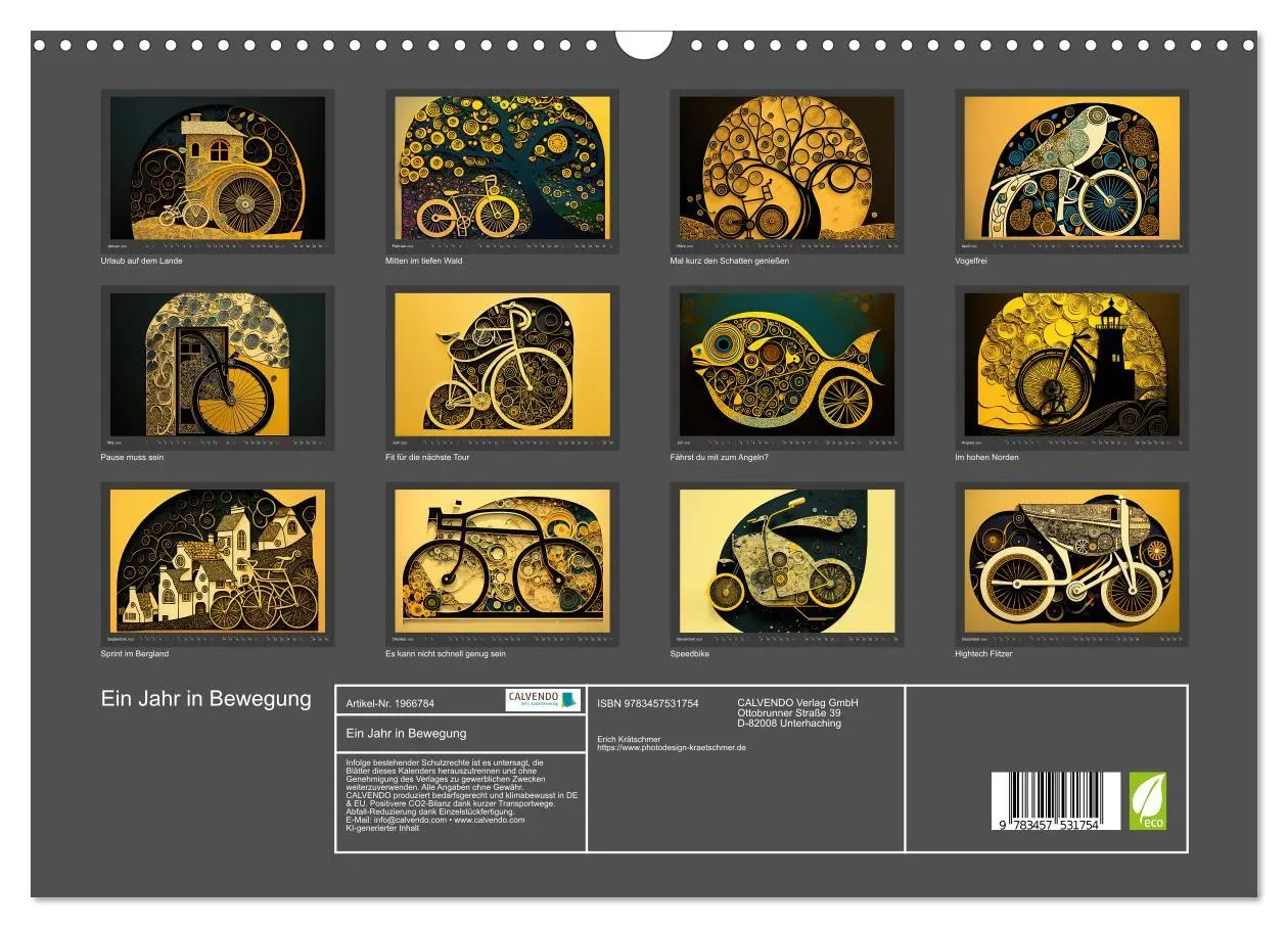 Bild: 9783457531754 | Ein Jahr in Bewegung (Wandkalender 2026 DIN A3 quer), CALVENDO...