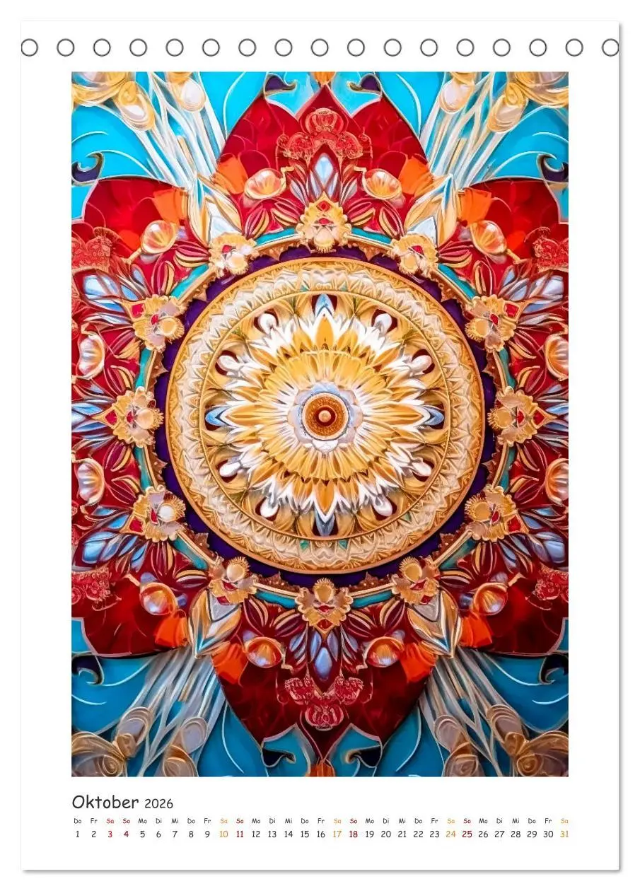 Bild: 9783516311754 | Zauberhafte Mandalas (Tischkalender 2026 DIN A5 hoch), CALVENDO...