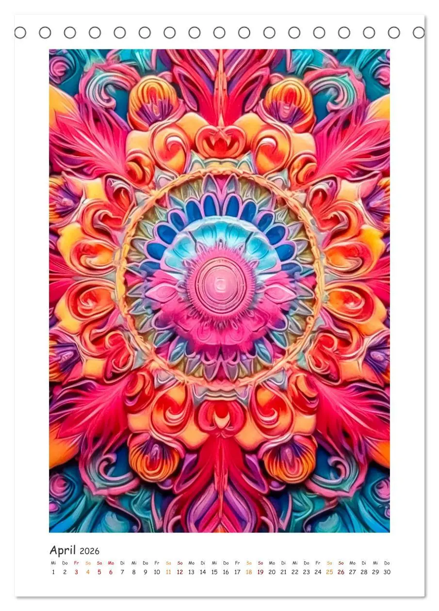 Bild: 9783516311754 | Zauberhafte Mandalas (Tischkalender 2026 DIN A5 hoch), CALVENDO...