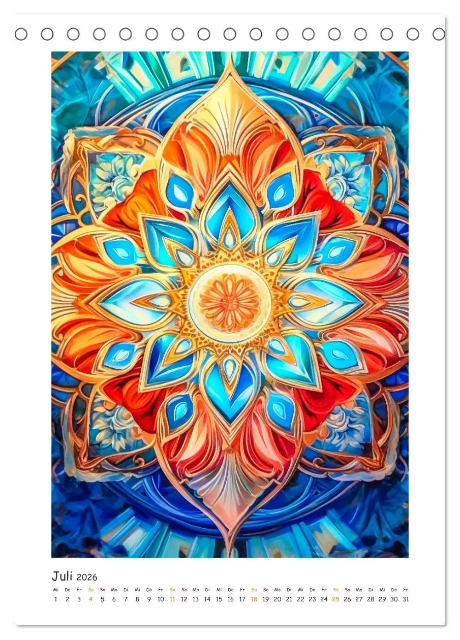 Bild: 9783516311754 | Zauberhafte Mandalas (Tischkalender 2026 DIN A5 hoch), CALVENDO...