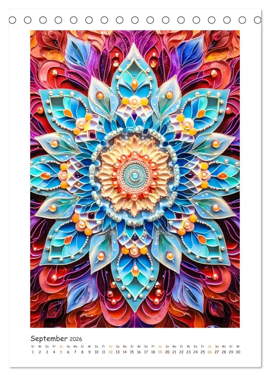 Bild: 9783516311754 | Zauberhafte Mandalas (Tischkalender 2026 DIN A5 hoch), CALVENDO...