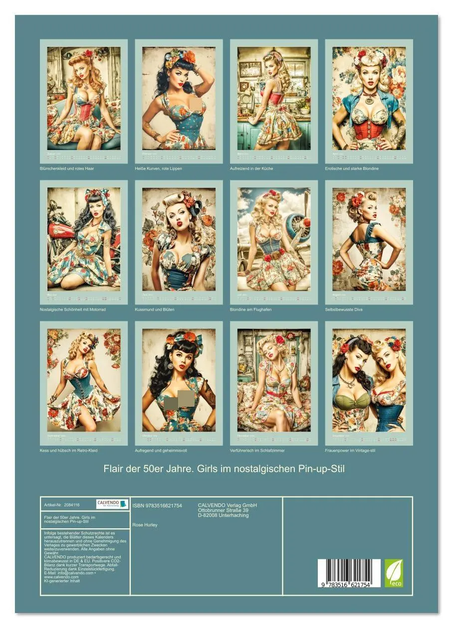Bild: 9783516621754 | Flair der 50er Jahre. Girls im nostalgischen Pin-up-Stil...