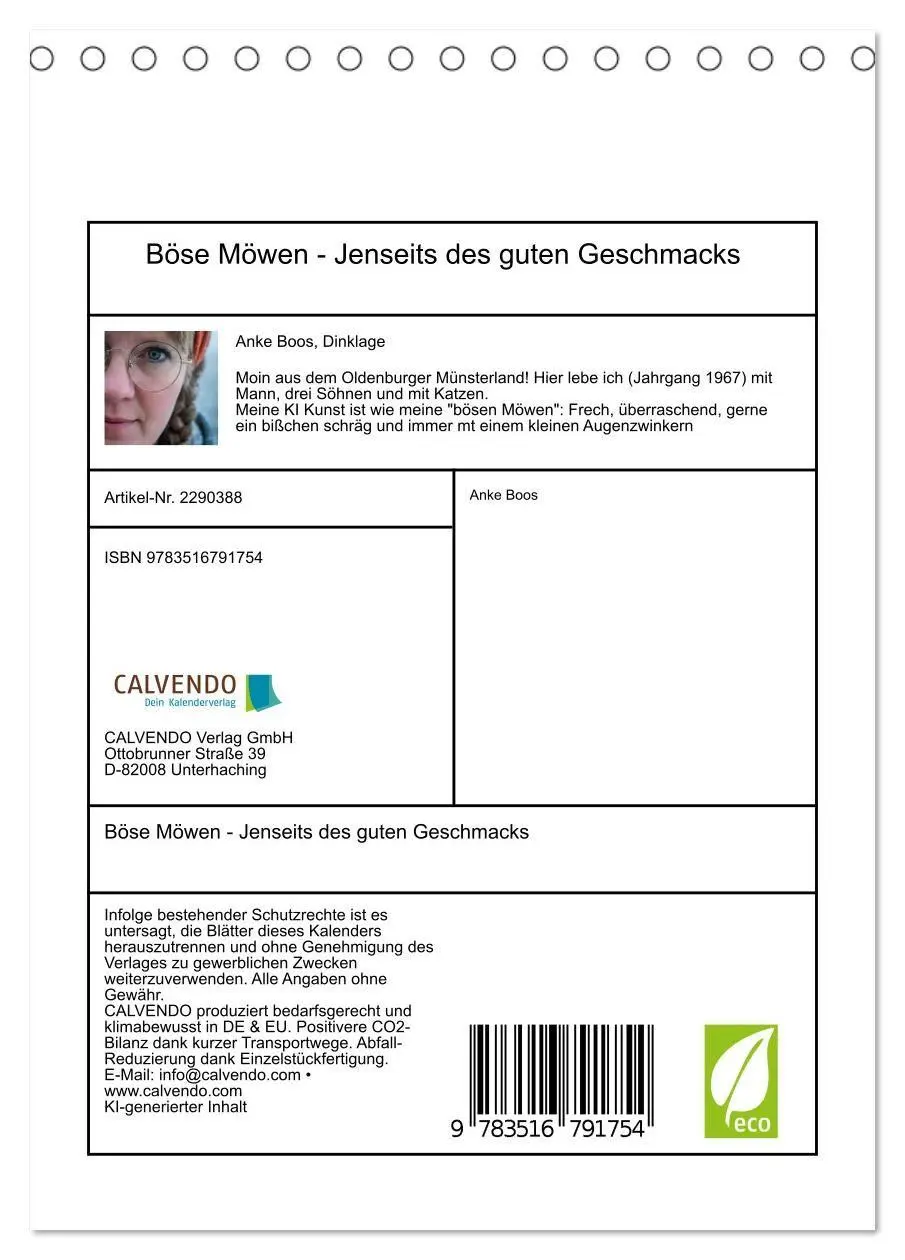 Bild: 9783516791754 | Böse Möwen - Jenseits des guten Geschmacks (Tischkalender 2027 DIN...