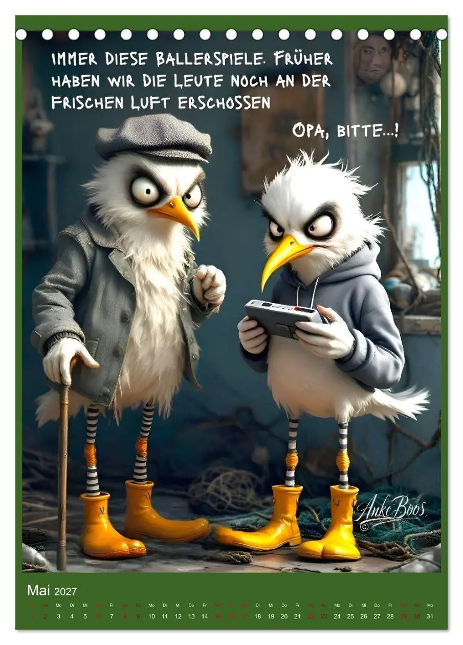 Bild: 9783516791754 | Böse Möwen - Jenseits des guten Geschmacks (Tischkalender 2027 DIN...