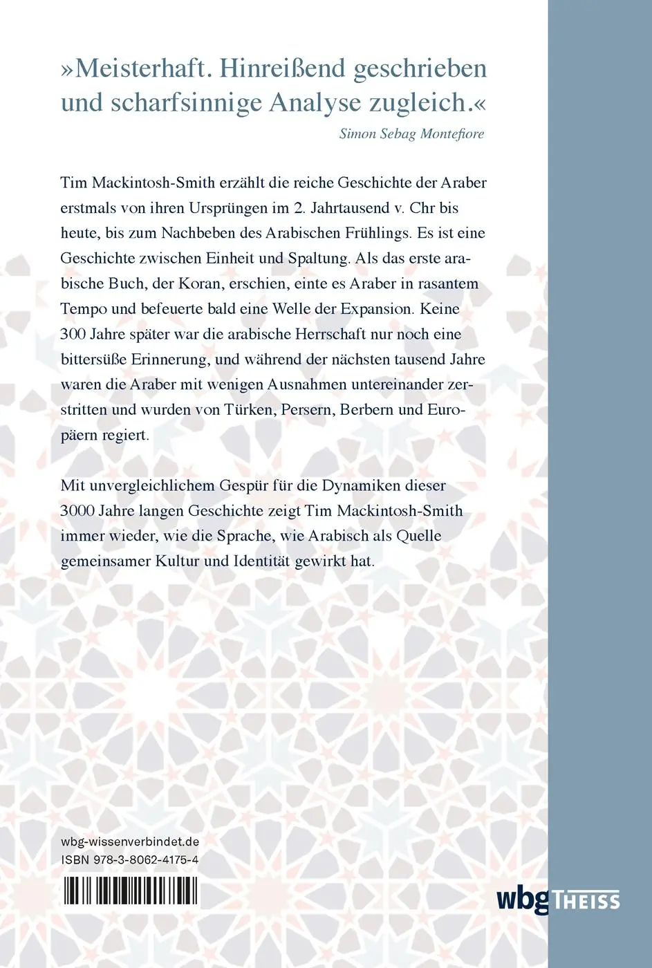 Rückseite: 9783806241754 | Arab | 3000 Jahre arabische Geschichte | Tim Mackintosh-Smith | Buch
