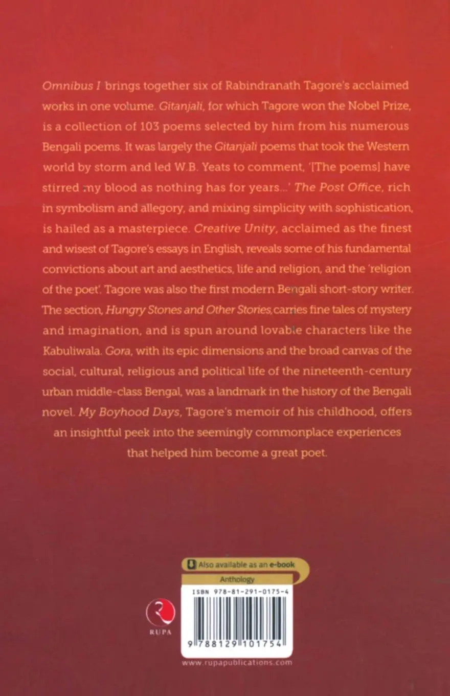 Rückseite: 9788129101754 | Rabindranath Tagore Omnibus | Rabindranath Tagore | Taschenbuch | 2003
