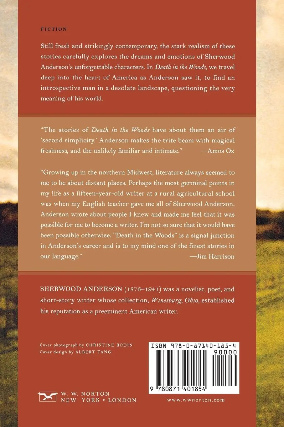 Rückseite: 9780871401854 | Death in the Woods | And Other Stories | Sherwood Anderson | Buch
