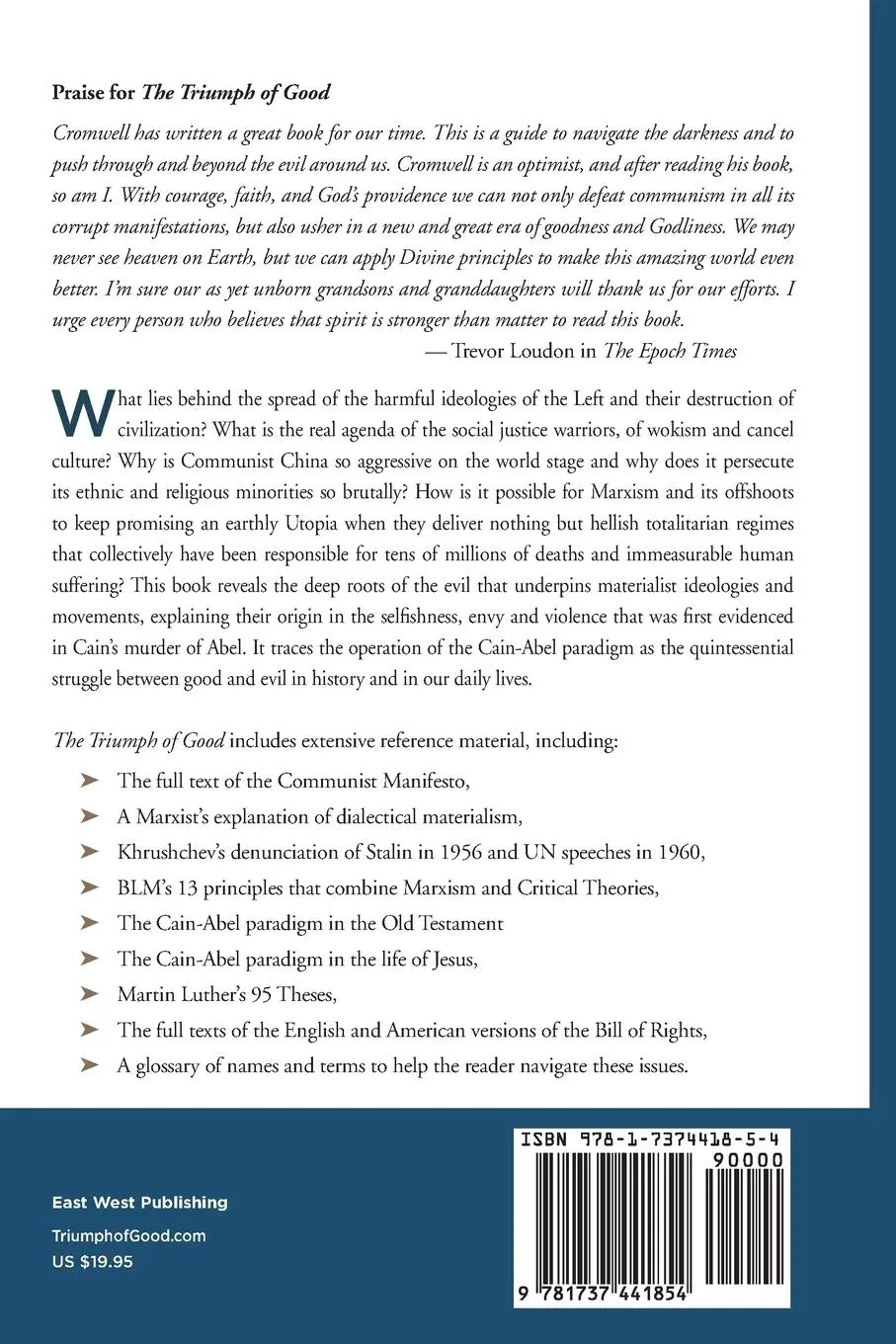 Rückseite: 9781737441854 | The Triumph of Good | Thomas Cromwell | Taschenbuch | Englisch | 2022