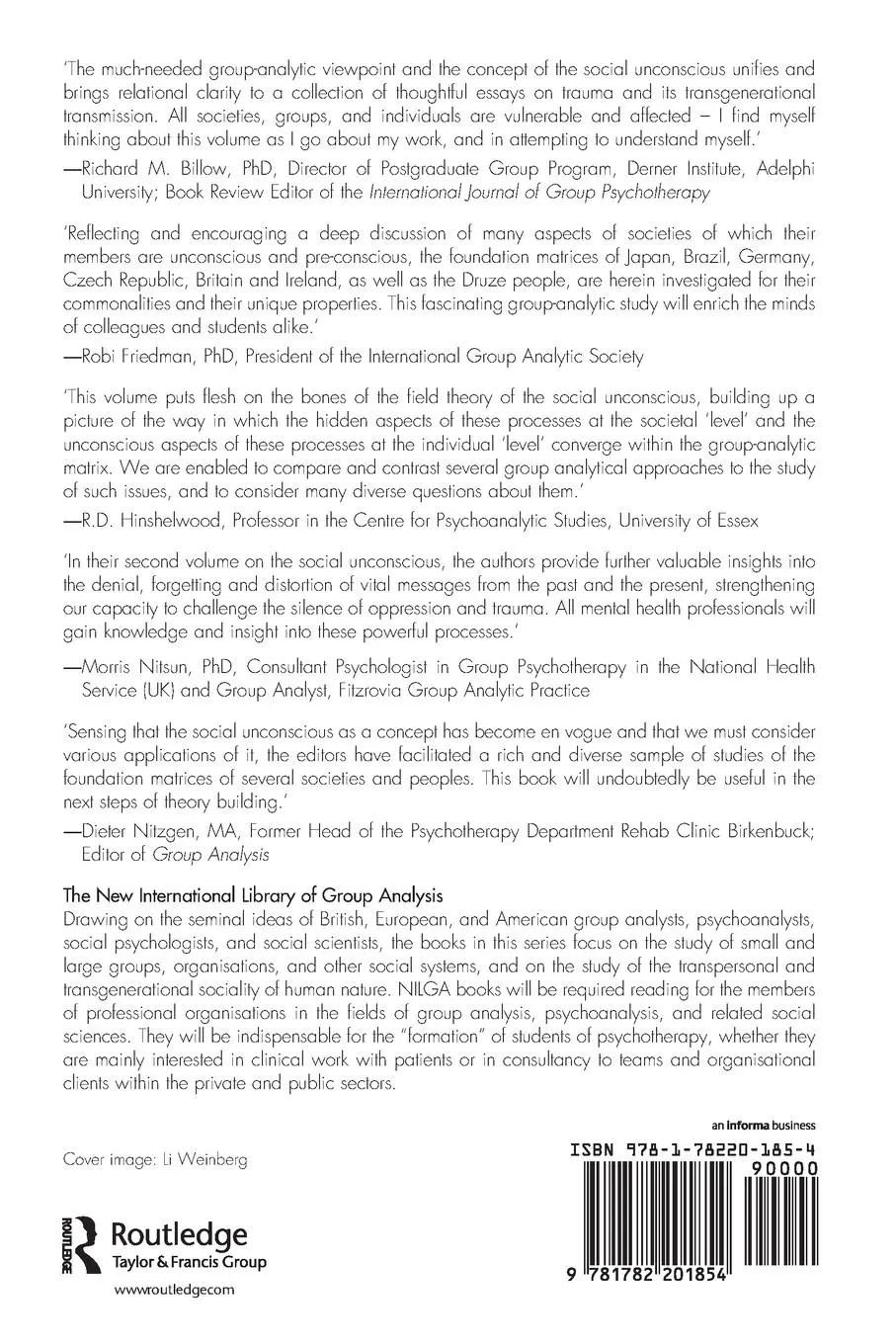 Rückseite: 9781782201854 | The Social Unconscious in Persons, Groups, and Societies | Taschenbuch