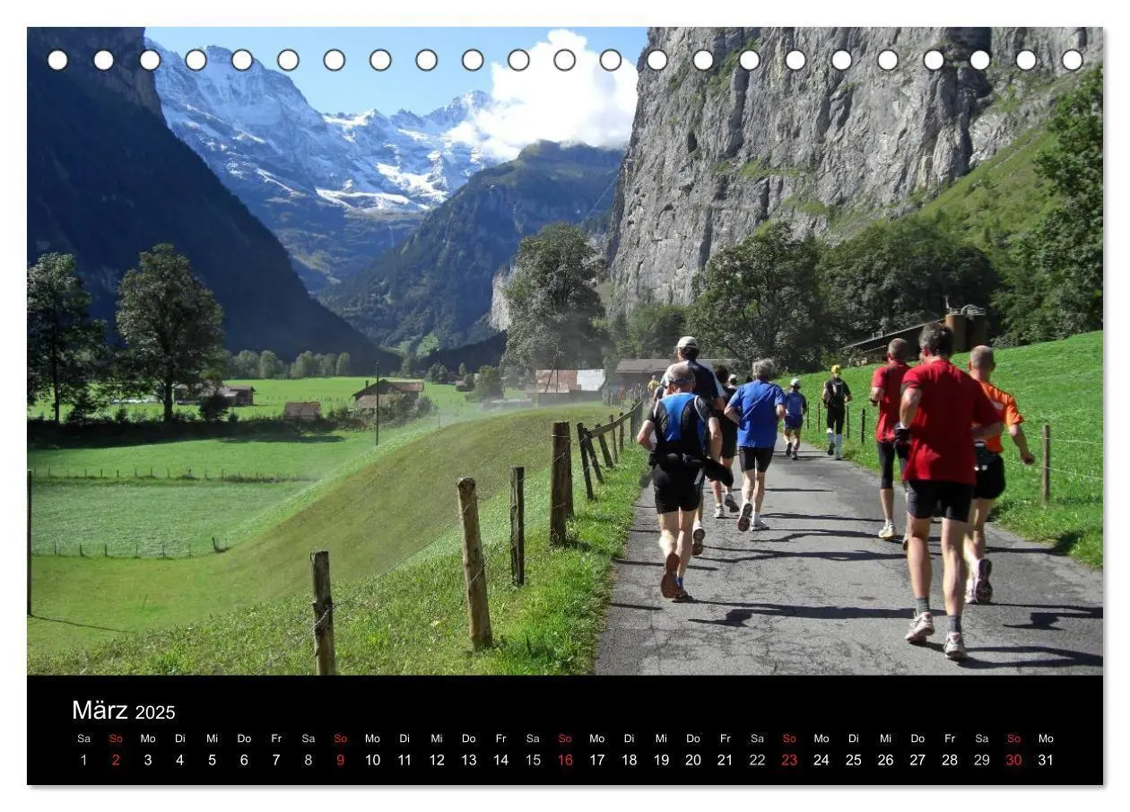 Bild: 9783435811854 | Der Jungfrau-Marathon (Tischkalender 2025 DIN A5 quer), CALVENDO...