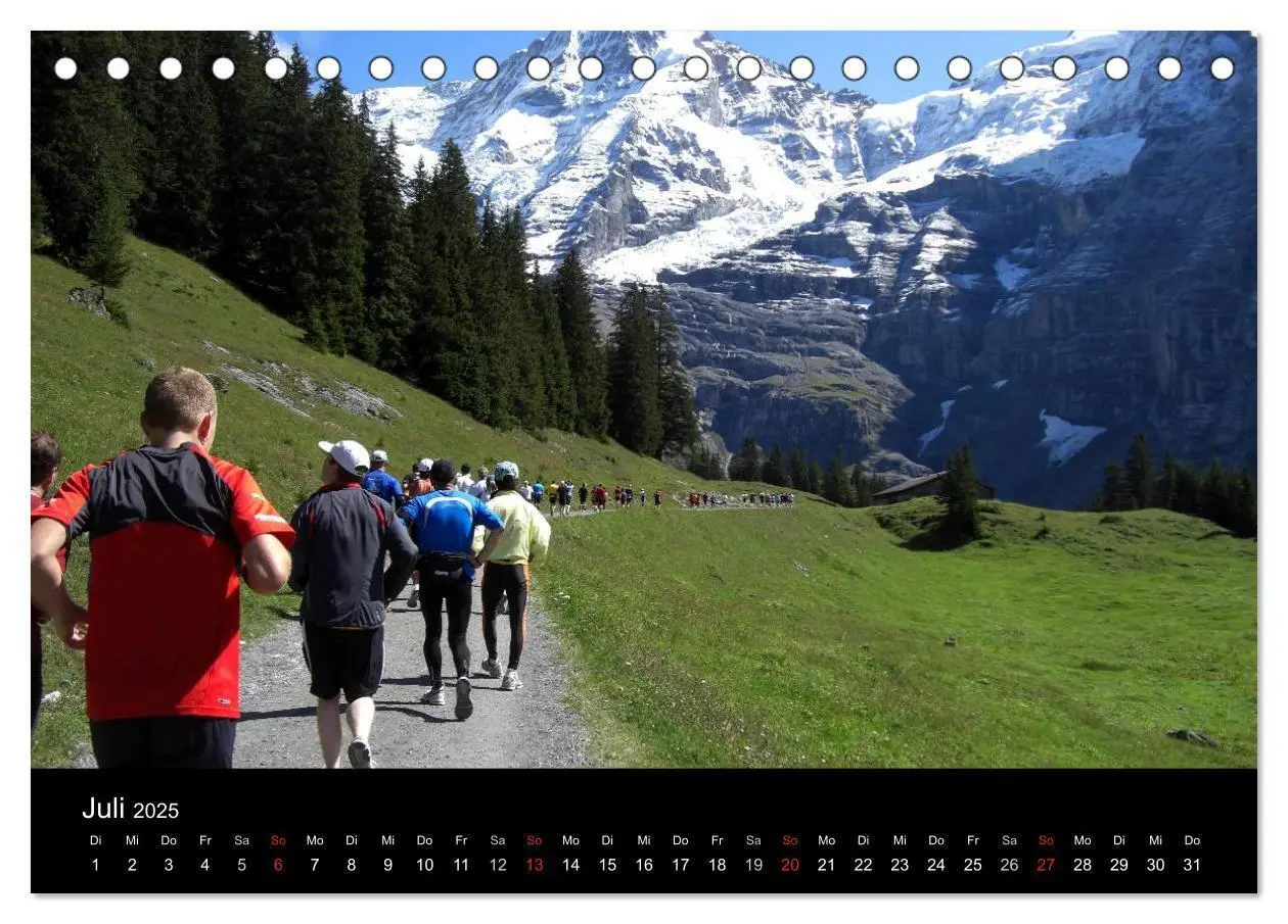 Bild: 9783435811854 | Der Jungfrau-Marathon (Tischkalender 2025 DIN A5 quer), CALVENDO...