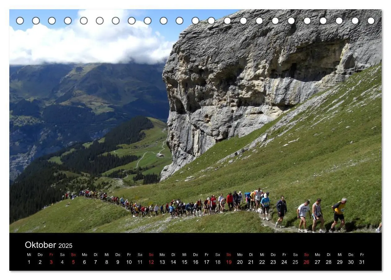 Bild: 9783435811854 | Der Jungfrau-Marathon (Tischkalender 2025 DIN A5 quer), CALVENDO...