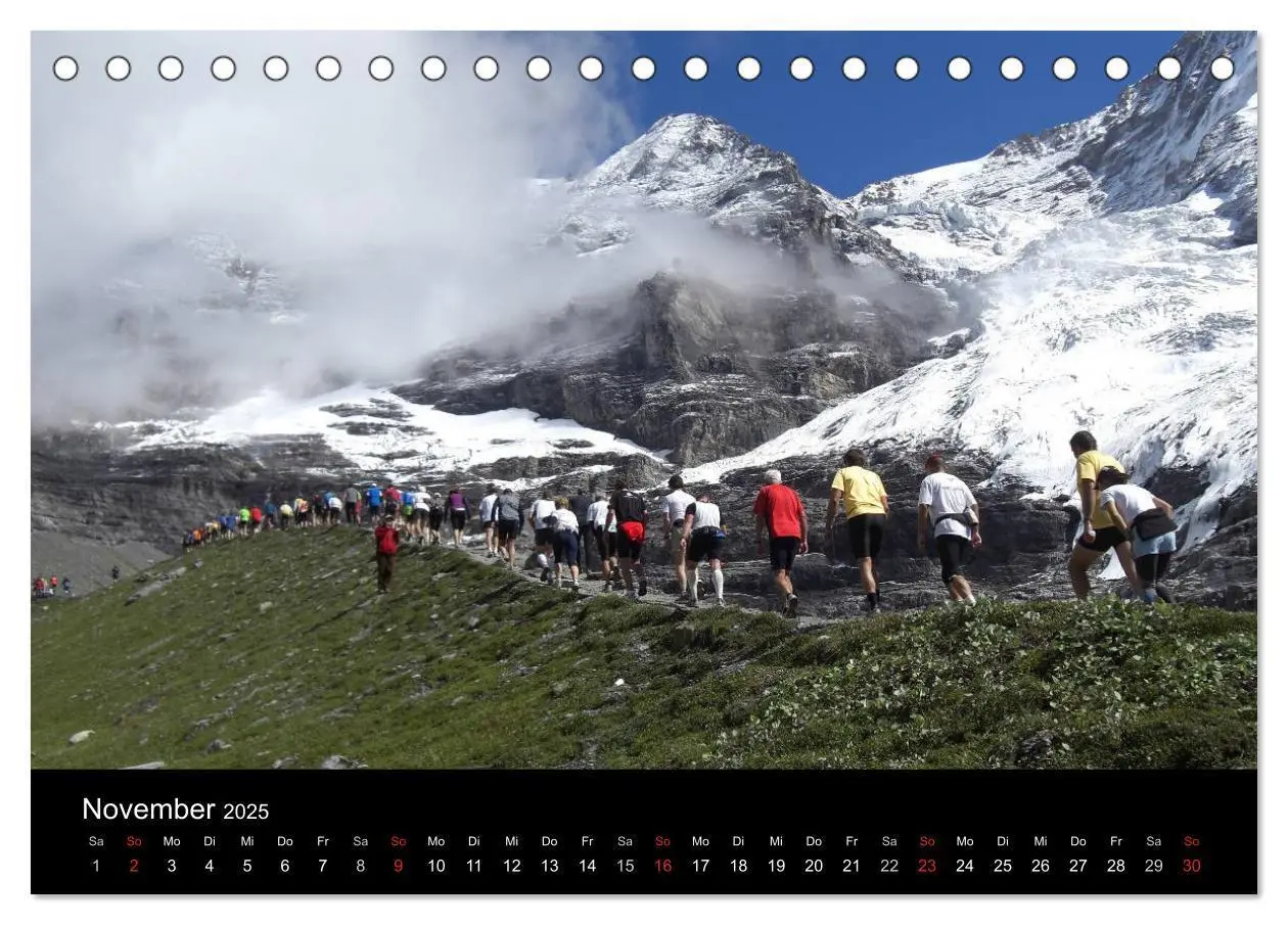 Bild: 9783435811854 | Der Jungfrau-Marathon (Tischkalender 2025 DIN A5 quer), CALVENDO...